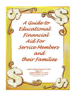 financial aid for spouses of service members