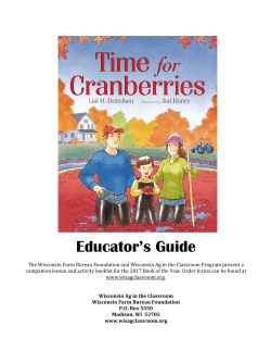 Educator`s Guide - Wisconsin Ag In the Classroom