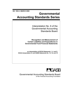 GASB Interpretation No. 6