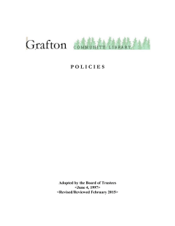 policies - Grafton Community Library