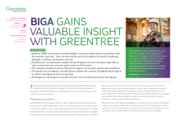 BIGA GAins vAluAble insiGht with Greentree