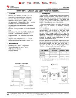 HD3SS460: 4 x 6 Channels USB Type-C