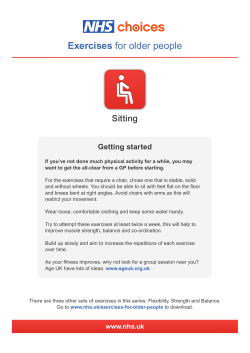 Exercises for Older People