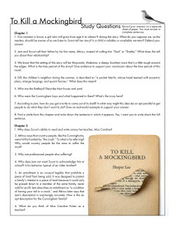 To Kill a Mockingbird