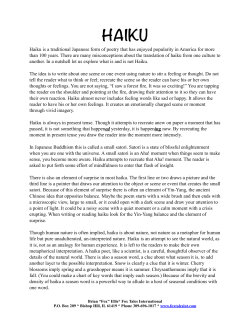 HAIKU - Brian "Fox" Ellis