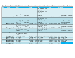 This is a beginner 10k program that is designed for someone who