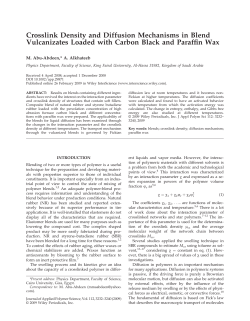 Crosslink density and diffusion mechanisms in blend vulcanizates