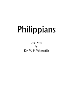 Philippians - Eternally Blessed