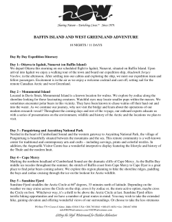 baffin island and west greenland adventure