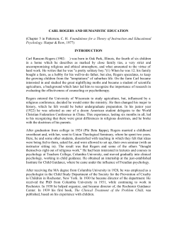 carl rogers and humanistic education