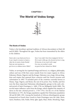 The World of Vodou Songs