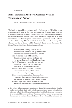 Battle Trauma in Medieval Warfare: Wounds, Weapons and Armor