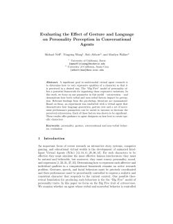 Evaluating the Effect of Gesture and Language on