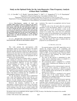 Study on the Optimal Order for the Auto-Regressive Time