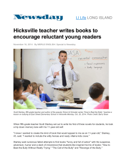 Hicksville teacher writes books to encourage reluctant young readers