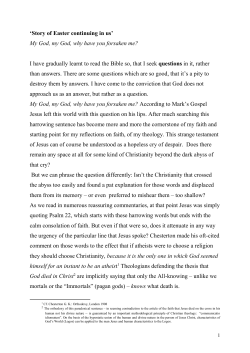 Story of Easter continuing in us