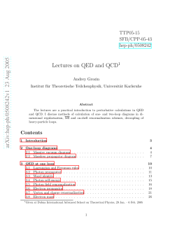 Lectures on QED and QCD