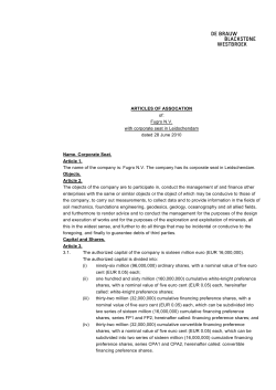 Articles of association
