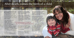 After death, comes the birth of a child