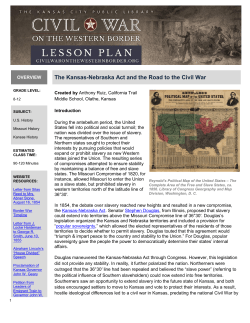 The Kansas-Nebraska Act and the Road to the Civil War