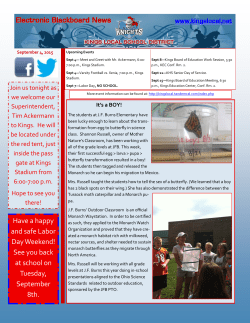 September 4 - Kings Local School District