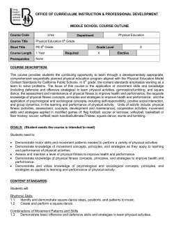 Course Outline - Long Beach Unified School District