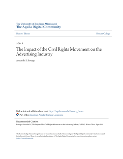 The Impact of the Civil Rights Movement on the Advertising Industry