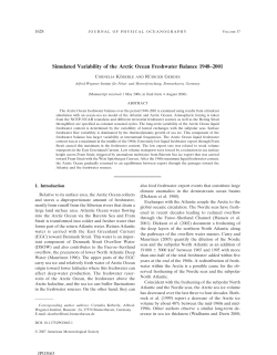 Simulated Variability of the Arctic Ocean Freshwater Balance 1948