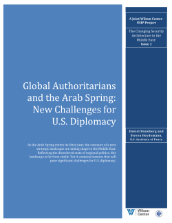 Global Authoritarians and the Arab Spring: New