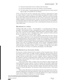 The M arket Is a Place The Market Is an Economic Entity