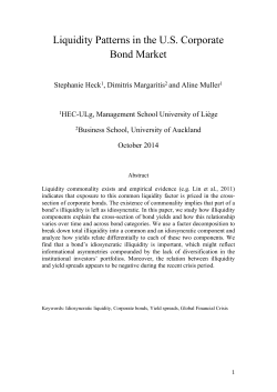 Liquidity Patterns in the U.S. Corporate Bond Market