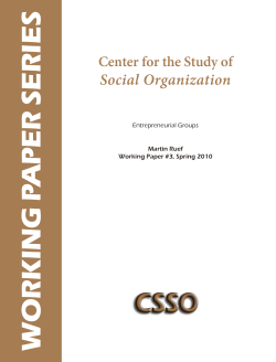 Entrepreneurial Groups