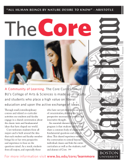 The Core Brochure - Boston University