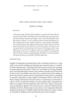 57 THE LAPITA MOTIF THAT `GOT AWAY` Wendy E. Cowling