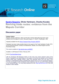 Reviving trade routes: evidence from the