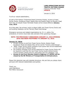 LAND OPERATIONS NOTICE TRAFFIC PATTERN CHANGE