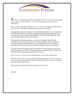 to the YMP Welcome Letter for Parents.