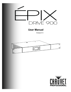 EPIX Drive 900 User Manual Rev. 1