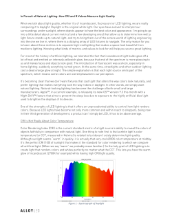 In Pursuit of Natural Lighting: How CRI and R Values Measure Light