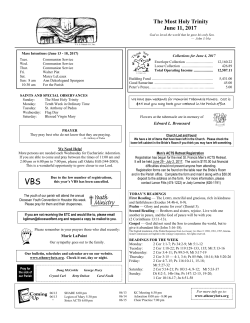 Fifth Sunday of Easter May 14, 2017