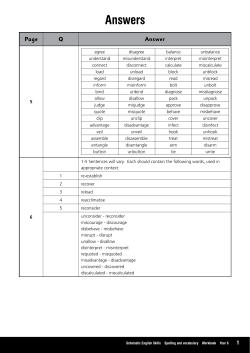 Answers - Scholastic UK