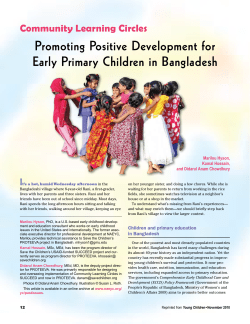 Promoting Positive Development for Early Primary Children