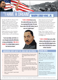 I Have A Dream - St. Louis Post-Dispatch Newspapers In Education