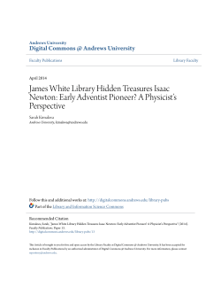 James White Library Hidden Treasures Isaac Newton