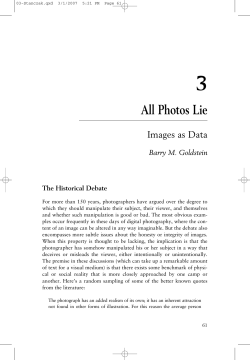 All Photos Lie - Barry Goldstein