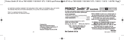 Prokoz Zenith 2F 40 oz 79014333D 110519AV1 ETL 110612