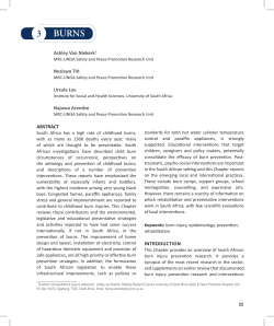 3 BURNS - South African Medical Research Council