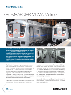 BOMBARDIER MOVIA Metro