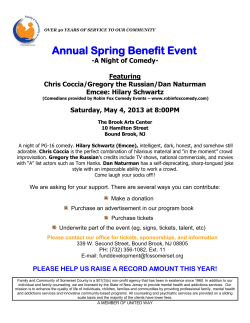 Enjoy a night of PG-16 comedy while supporting a local charity.