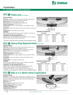 2AG or 5 x 20mm Inline Fuseholders Heavy-Duty Bayonet